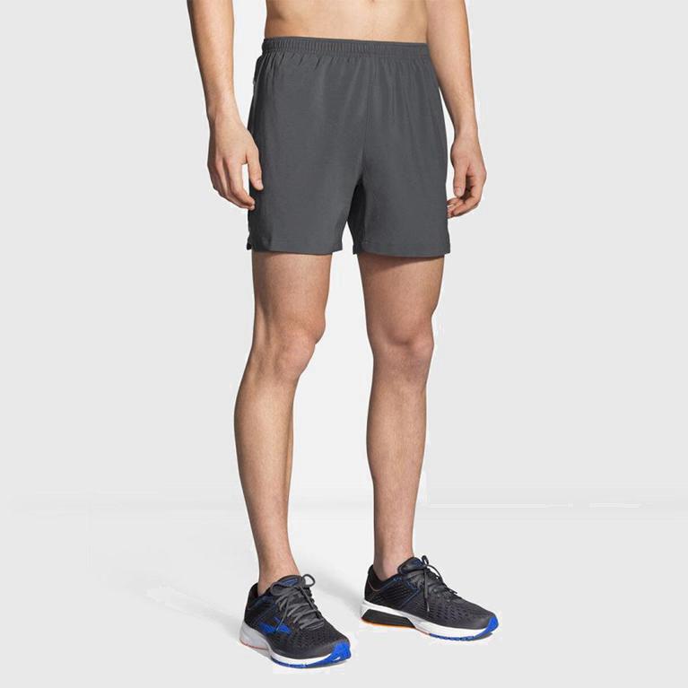 Brooks Sherpa 5 Mens Running Shorts - Grey - Philippines (102953EVA)